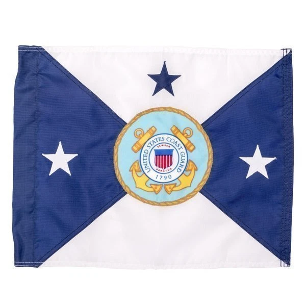 Флаг автомобиля заместителя коменданта береговой охраны США 12 дюймов x 15 8345-01-087-4597 - Изображение 1 из 1