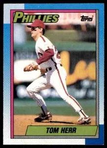1990 Topps   #297   Tom Herr   2nd Base   Philadelphia Phillies  FREE shipping - Picture 1 of 1