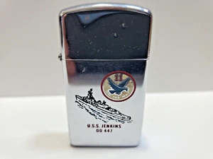 Encendedor Zippo de colección funcionando USS Jenkins DD 447 6513/33 - Imagen 1 de 9