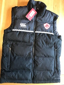 Canterbury Canada Rugby Black Padded Gilet Herren Gr. S Neu Mit Etikett - Bild 1 von 10
