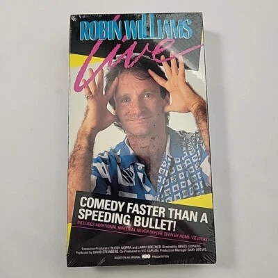 Robin Williams Live VHS, Comedy Faster Than A Speeding Bullet, HBO, Vestron - Image 1 of 4