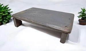 Antik Holz Boden Sitzender Bajot Hocker Original Old Handgefertigt - Picture 1 of 7