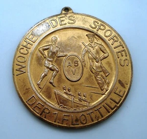 DDR NVA ASV Medaille Volksmarine Woche des Sports 1. Flottille 1962 - Picture 1 of 2