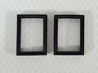 Dollhouse Picture Frame Set of 2 Small Black for Paintings 1:12 Scale Miniatures