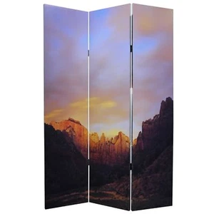 New Screen Gems SG-136 Desert Horizon Canvas Folding Screen 3-Panel Room Divider - Picture 1 of 1