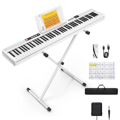 Donner DEP-1 Digital Piano Keyboard 88 Key With Sustain Pedal Stand 128 Tones - Image 1 of 4