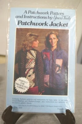 NEW 1980 Yours Truly 2 Sizes Patchwork Pattern "Patchwork Jacket" #3737 USA Made - Image 1 of 3