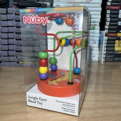 Mini juguete de madera para gimnasio de la selva, Nuby Coloful, juguete para bebé - ¡NUEVO! Foto 1 de 4