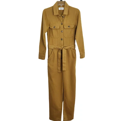 Mono Reformation Kendall Boilersuit Talla 0 Cinturón Algodón Orgánico Tostado Camel Foto 1 de 4