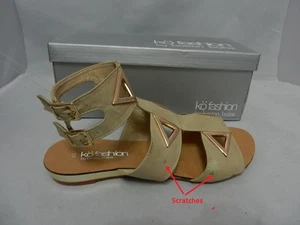 Kö Fashion Sandals Style Ikat in Cream 39 (New with Defects) - W1-224 - Picture 1 of 2