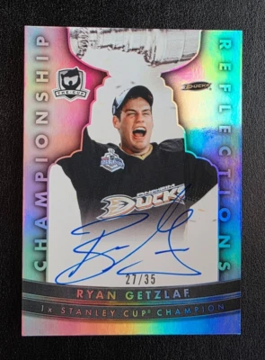 2022-23 The Cup Championship Reflections Ryan Getzlaf Autograph 27/35 #CR-RG - Image 1 of 2