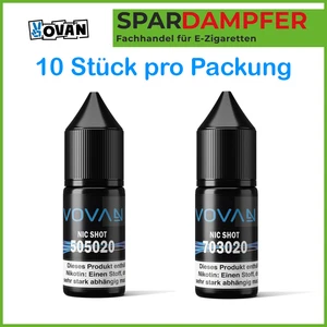 Nikotin Shots 20mg 50/50 70/30 Nic Shot 10 x Niko Shots 10ml Vovan Base Shots