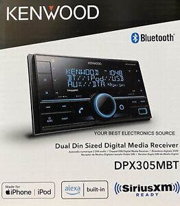 NEW Kenwood DPX305MBT 2-DIN AM/FM Digital Media Car Audio Receiver, w/ Bluetooth