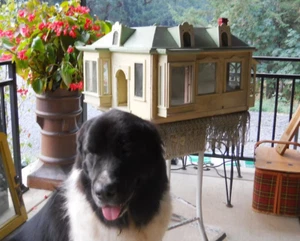 Antique 1927 Large Dollhouse Rare Greek Revival Folk Art Miniature Cottage - Picture 1 of 24