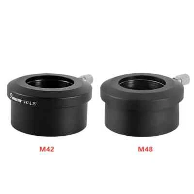 2'' to 1.25'' Adapter Sleeve with Compression Ring for Telescope M42/M48 Thread - Изображение 1 из 4