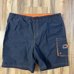 Old Navy Mens Swim Trunks Shorts Blue Size L Drawstring Waist Lined 38” Waist - Picture 1 of 11
