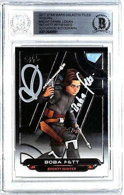 2017 Star Wars DANIEL LOGAN "Boba Fett" Signed Card #ACW7 BAS Witness Slabbed - Image 1 of 3