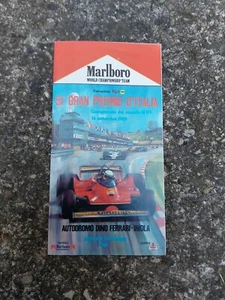 GRAN PREMIO D'ITALIA formula 1 imola 1980 programma Depliant - Foto 1 di 6