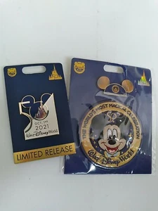 Disney World 50th Pin Oct 1st Limited Release Pin & Mickey Mouse Ears Pin Patch - Bild 1 von 5