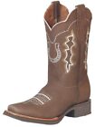 Rodeo Cowboy Boots With Embroidered Design Nubuck Leather For Men 'El General' *