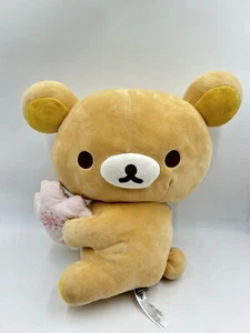 BIG 16” Inch Sakura Cherry Blossom Holding Rilakkuma Plush San-x Japan Doll - Picture 1 of 7