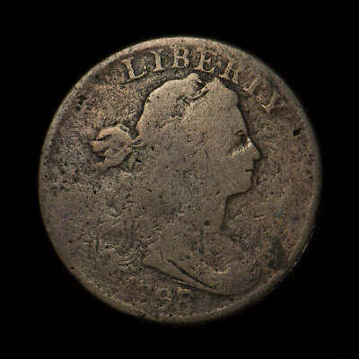 1798/7 DRAPED BUST 1C LARGE CENT ** WIDE OVERDATE - SHELDON 152 Lot#X256 - Image 1 of 3