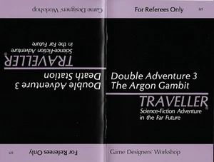Traveller- Double Adventure 3 Death Station/Argon Gambit w/Deck Plans - GDW FS - Picture 1 of 7