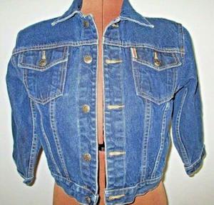 TOM BUZZ Quality Jean BLUE DENIM 100% Cotton TRUCKER Button YOUTH JACKET/Size 6 - Picture 1 of 12