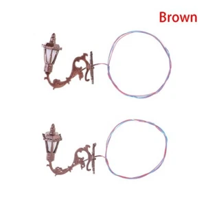 10PC Miniatures LED Wall Lamps HO/OO 1:87 Scale Courtyard Street Lights Model - Picture 1 of 12