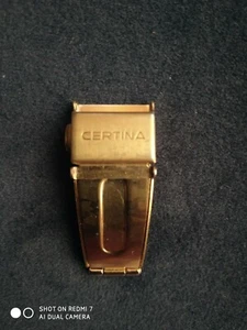 CERTINA ,BUCKLE/ CIERRE RELOJ  CERTINA DORADO. BUEN ESTADO - Imagen 1 de 11