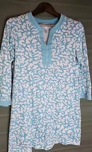 Oscar De La Renta Dress Blue White Women's Size S Authentic - Picture 1 of 9