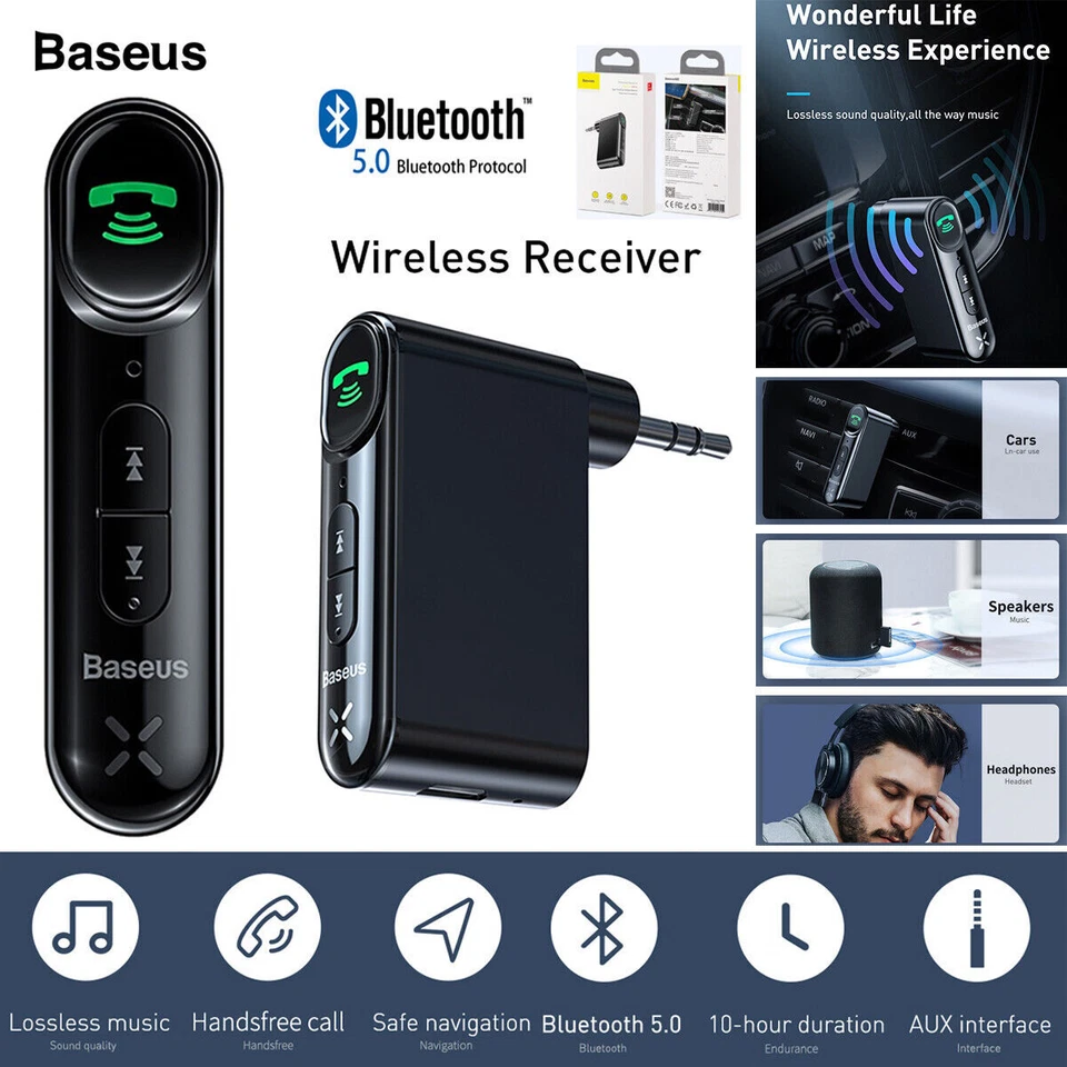 BASEUS WXQY-01 Qiyin Aux Car Bluetooth Receiver