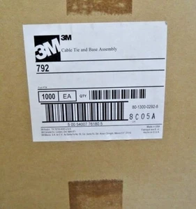 3m Cable 792 Tie And Mounting Base Assembly 1000 Pieces USA - Picture 1 of 3