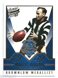 2015 Select Honours 2 Brownlow Gallery (BG64) Marcus WHELAN Collingwood - Picture 1 of 1