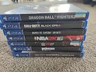 Sony PS4 Game Lot of 7 Dragon Ball Wolfenstein Marvel Capcom Call of Duty NBA