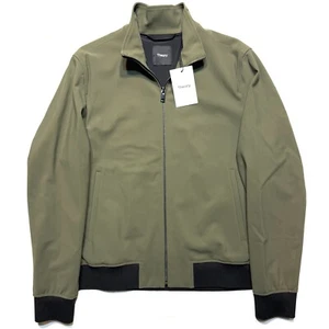 THEORY Mens Marco Precision Ponte Zip Jacket Uniform Green M (MSRP $445) - Picture 1 of 4