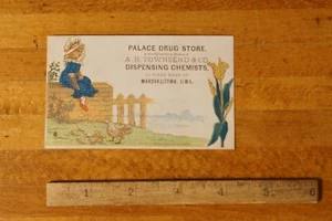 Antique Victorian Trade Card Marshalltown Iowa - Picture 1 of 3