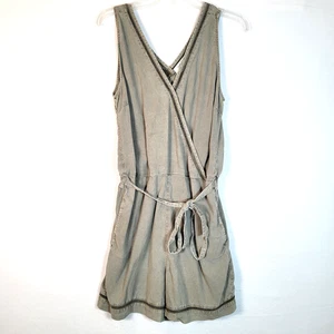 Cloth & Stone Womens Burlingame Wrap Tank Tencel Romper Size Medium Green - Picture 1 of 10