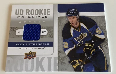 🚨DAMAGE🚨NHL Card-Alex Pietrangelo-Rookie Materials-UD2 2008-09-Blues - Bild 1 von 3