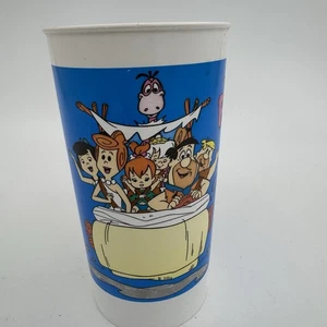 The Flintstones Plastic Cup YABBA DABBA DOO Fred Wilma Pebbles Hanna Barbera 94’ - Picture 1 of 8
