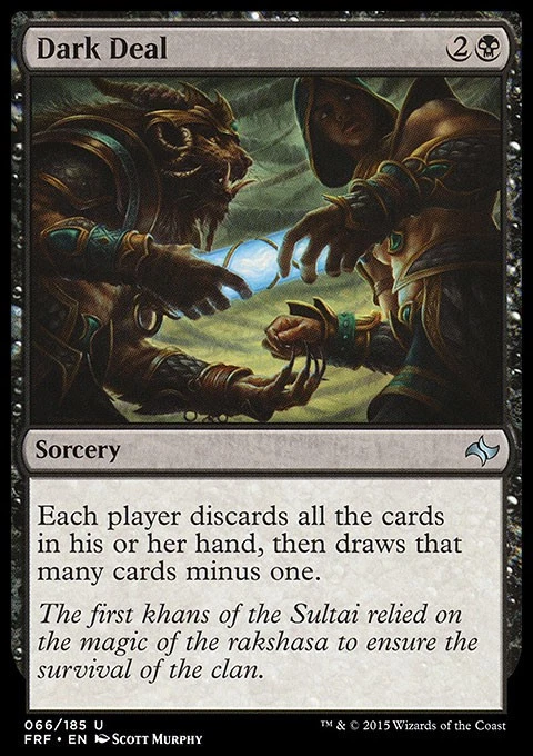 DARK DEAL Fate Reforged MTG NM Black - Unc - Image 1 of 1