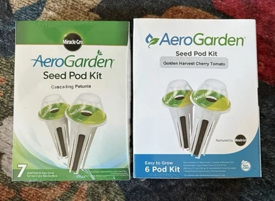 ¡NUEVO! Kit de vainas de semillas Aerogarden lote petunias y tomates caducados Foto 1 de 4