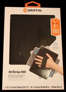 Griffin AirStrap 360 iPad Case 9.7" iPad 2017/Pro/Air 2 Protective Hand Strap - Picture 1 of 8