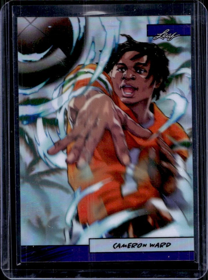 2024 Leaf Anime National Cameron Cam Ward Purple #5/49 - Image 1 of 2