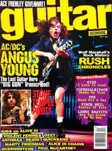 Guitar School Magazine September 1993 ACDC's Angus Young - Picture 1 of 1