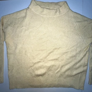 Ann Taylor factory sweater women’s small pullover long sleeve gold stretch - Picture 1 of 13