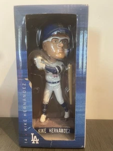 Rare Kike Hernandez wearing Glasses 2019 LA Dodgers Bobblehead world series SGA - Picture 1 of 3