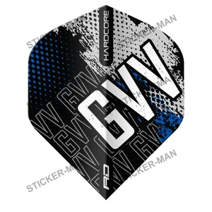 Gian Van Veen Dart Flight A Sticker Laptop Man Cave Car Van Darts (Choose size) - Picture 1 of 1