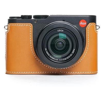 Handmade Real Leather Camera Half Cover Case Protective Base For Leica D-LUX8 - Image 1 of 4