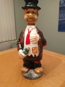 Vintage betrunken Hobo Karaffe Keramik mit Korken 11 cm hoch - Bild 1 von 7